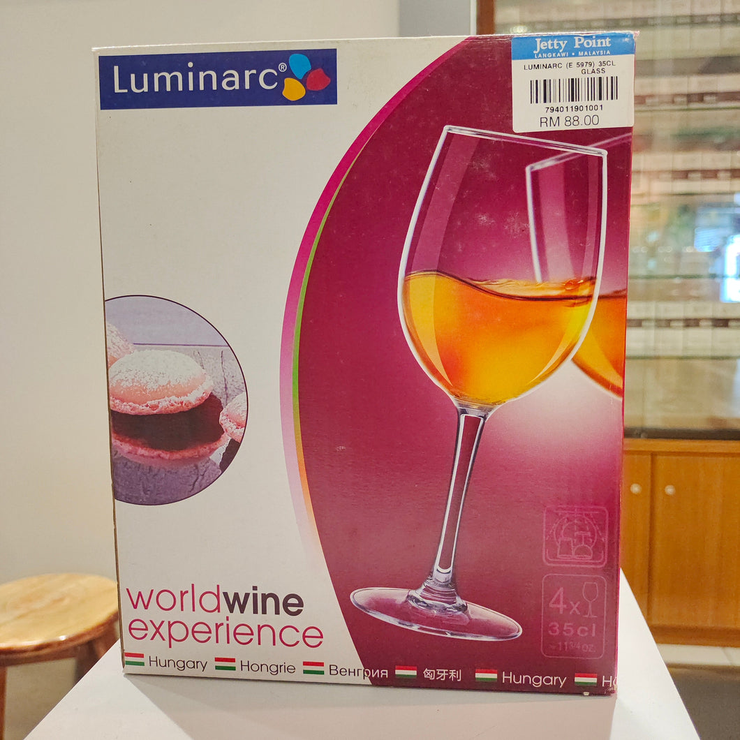 LUMINARC E 5979 35CL GLASS x 4 pcs