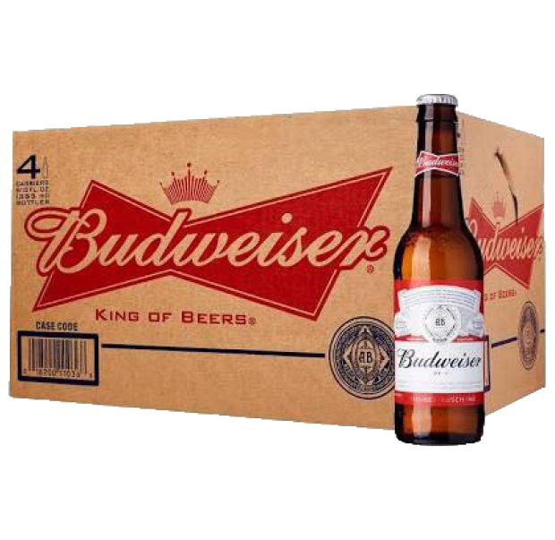 BUDWEISER 355 ML x 24 BOTTLE PACK