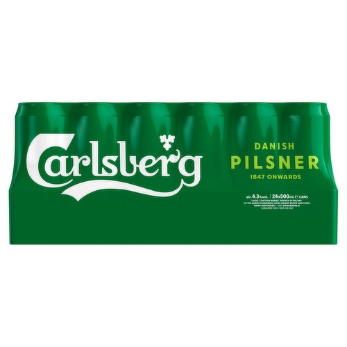 CASLSBERG DANISH PILSNER 500 ML x 24 CAN PACK