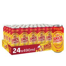 SKOL SUPER BEER 500 ML x 24 CAN PACK