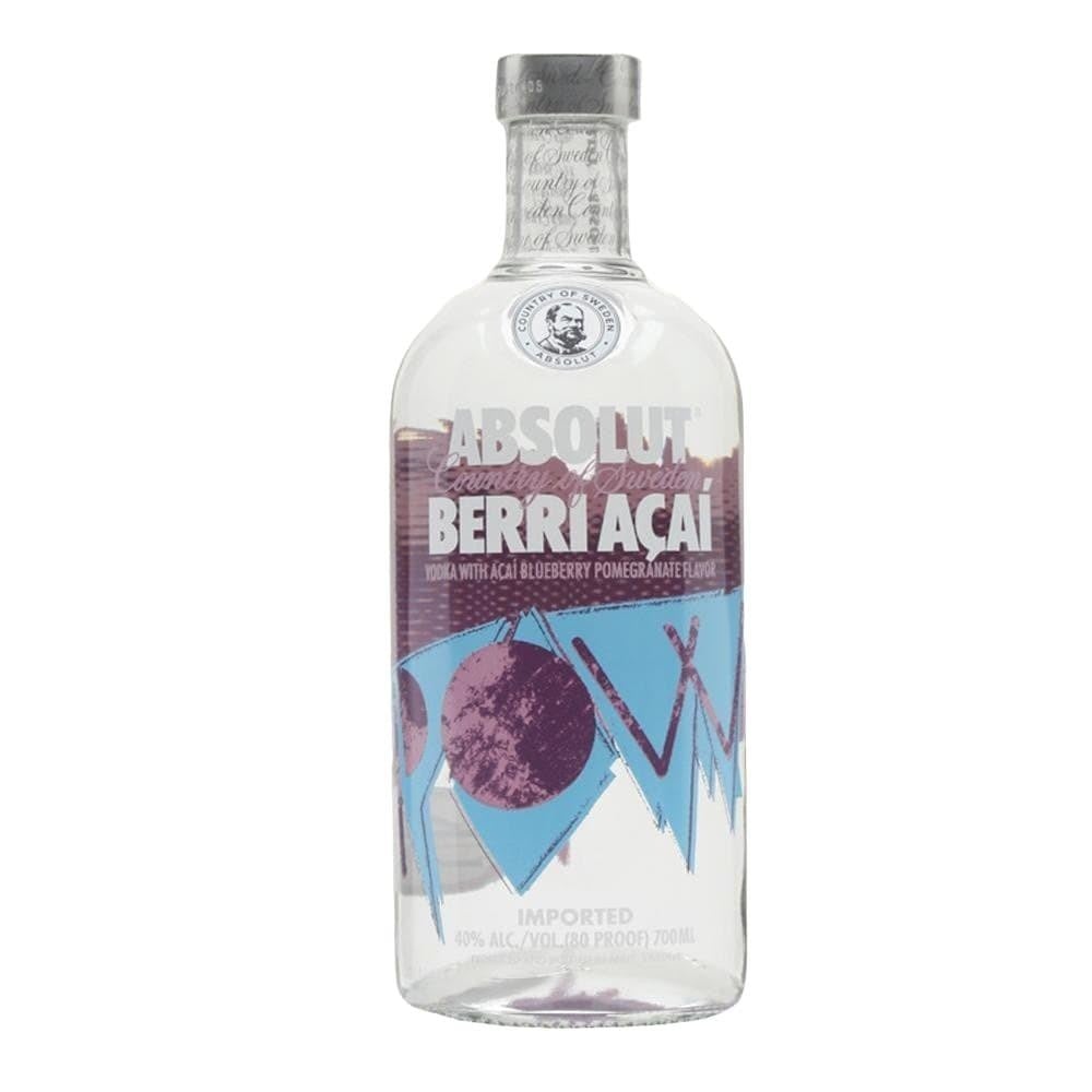 ABSOLUT BERRI ACAI VODKA 1 LTR