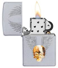 Load image into Gallery viewer, ZIPPO 49034 GOLD SKULL DESIGN
